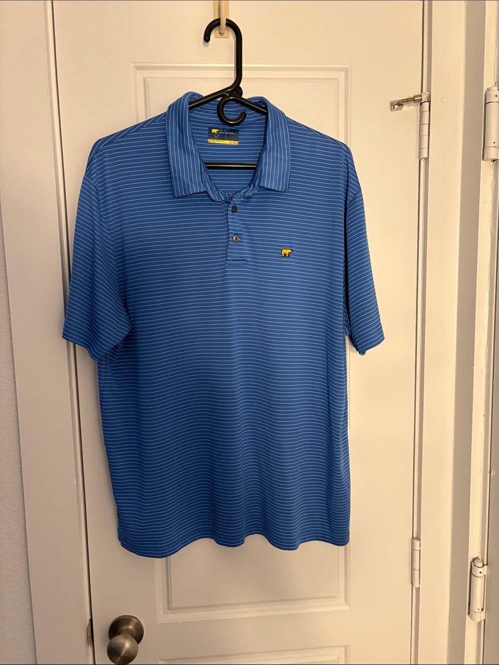 Bundle of 4 Men's Blue Jack Nicklaus, Greg Norman & PGA Tour Polo Shirts